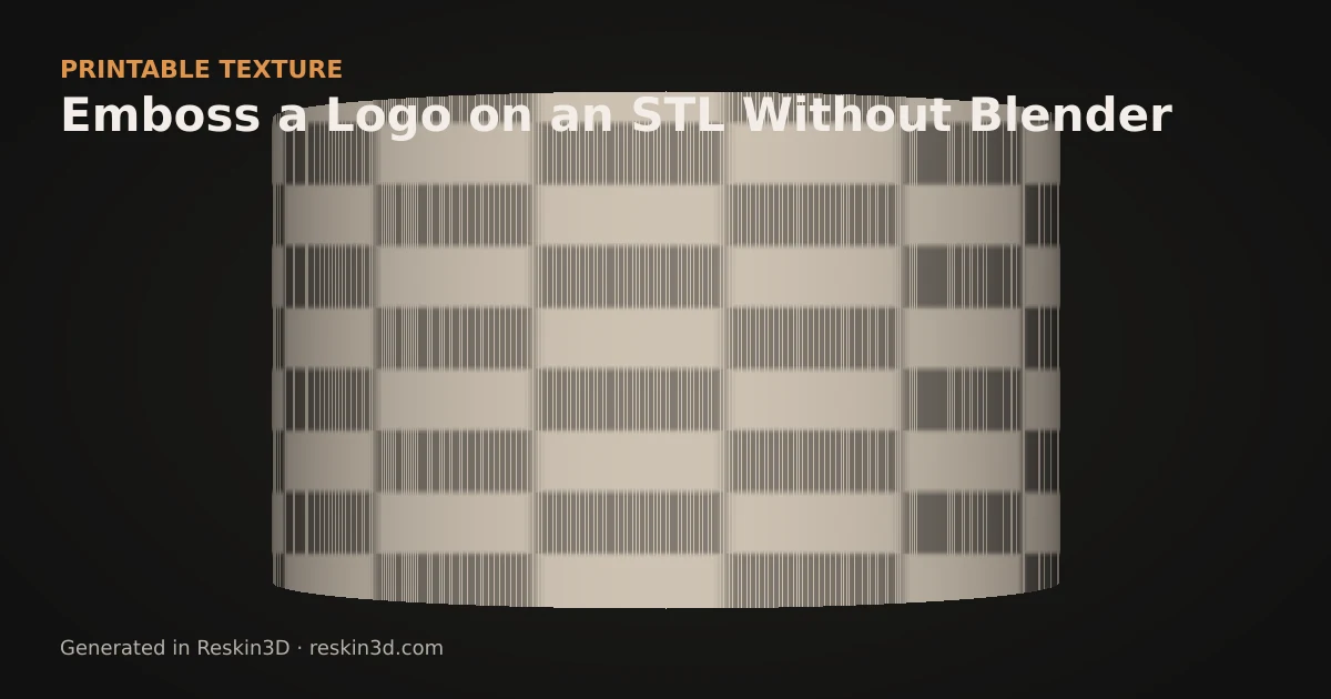 Emboss a Logo on an STL Without Blender — texture preview